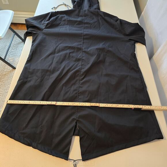 Unbranded Utility Rain Jacket Women's 2XL Black Full Zip Up Hooded NWOT - Picture 15 of 16